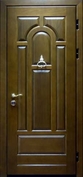 Дверь с отделкой массивом дуба №01