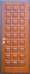Дверь с отделкой массивом дуба №09