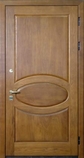 Дверь с отделкой массивом дуба №12